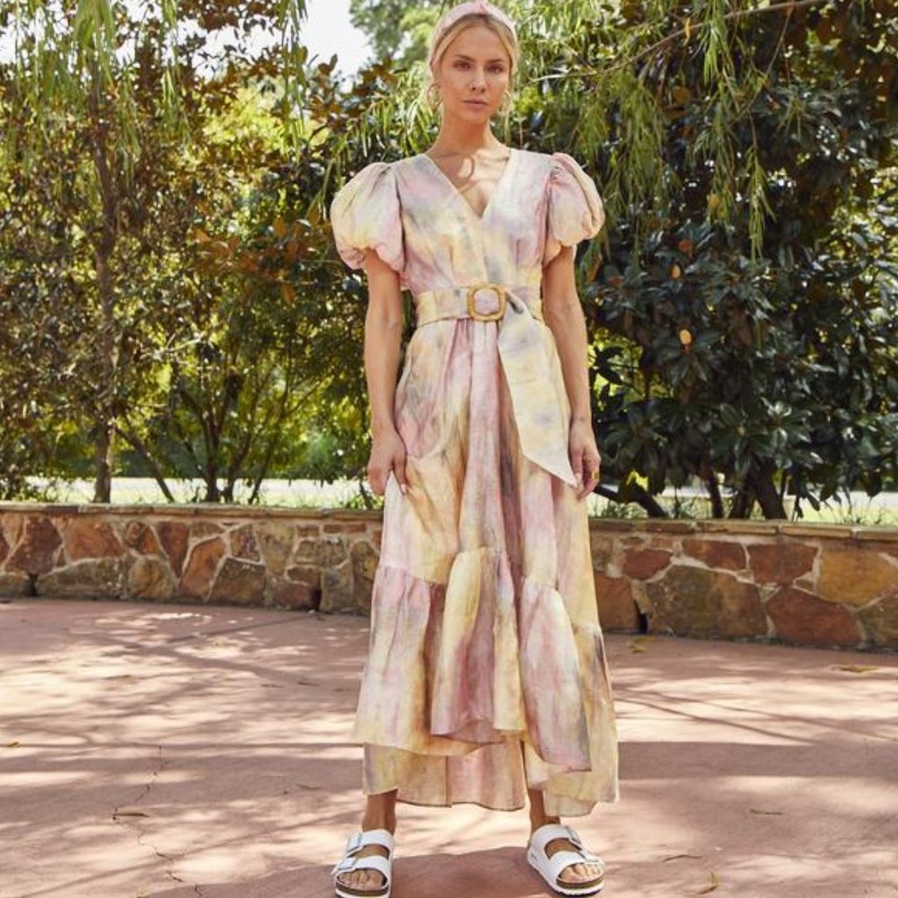 Hunter Bell Sunset Midi Dress - Sz. 6